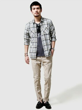 nano・universe men's STAFFさん（メンズ・178cm）の春コーディネート