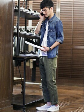 nano・universe men's STAFFさん(メンズ・178cm)の夏コーディネート