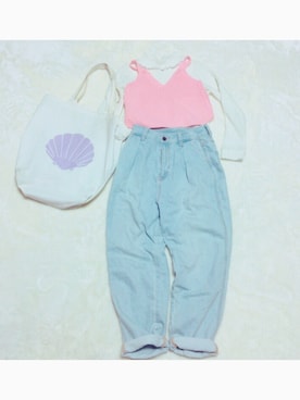 「マムジーンズ」｜yさん（レディース・162cm）の春コーディネート