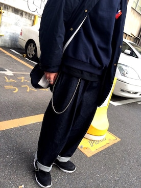「soe（ソーイ）のアイテム（アクセサリー）」を使った、hissaaaaさん（メンズ・170cm）の冬コーディネート