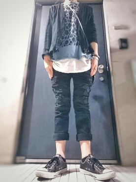 「Undercoverism（アンダーカバイズム）のアイテム（アクセサリー）」を使った、躾さん（メンズ・178cm）の秋コーディネート