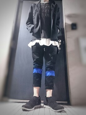 「PHINGERIN（フィンガリン）のアイテム（アクセサリー）」を使った、躾さん（メンズ・178cm）の秋コーディネート