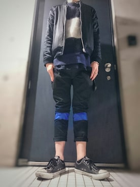 「LAD MUSICIAN（ラッドミュージシャン）のアイテム（その他アウター）」を使った、躾さん（メンズ・178cm）の秋コーディネート
