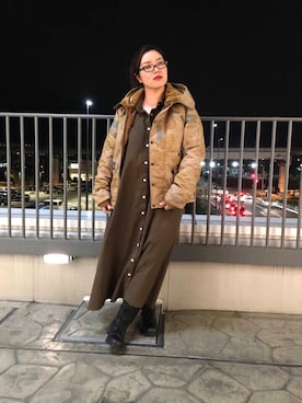 「カッコイイ女子」｜「アイテム（ブルゾン）」を使った、misiaさん（レディース・164cm）の秋コーディネート