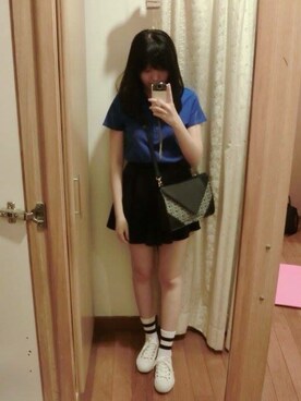 「kitschenのアイテム」を使った、Eva Chiamさん（レディース・166cm）の夏コーディネート