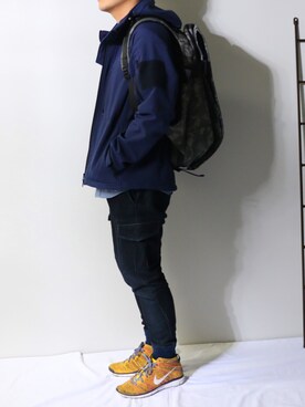 「URBAN RESEARCH（アーバンリサーチ）のアイテム（マウンテンパーカー）」を使った、wenedさん（メンズ・168cm）の春コーディネート