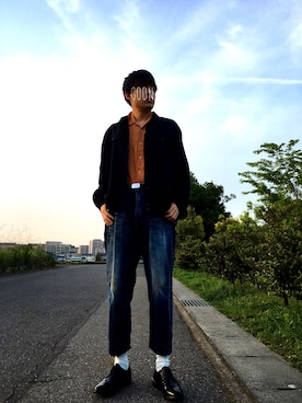 「bukht」｜「アイテム（ナイロンジャケット）」を使った、とぅーざさん（メンズ・178cm）の春コーディネート