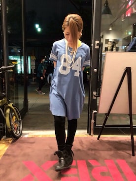 「TYPE BLUE（タイプブルー）のアイテム（ワンピース）」を使った、minagawaさん（レディース・150cm）の春コーディネート