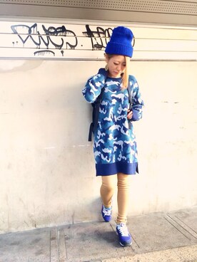 青ニット帽 の人気ファッションコーディネート Wear