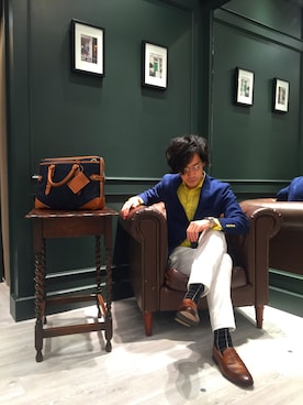 「アイテム（ビジネスバッグ）」を使った、ナカオさん（メンズ・178cm）の春コーディネート