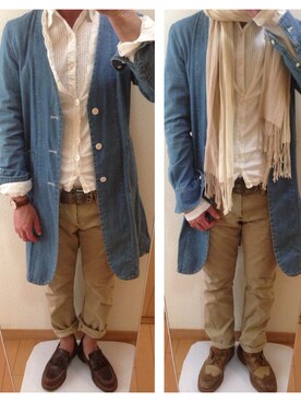 「PHENOMENON（フェノメノン）のアイテム（その他アウター）」を使った、tatsuharuさん（メンズ・168cm）の春コーディネート