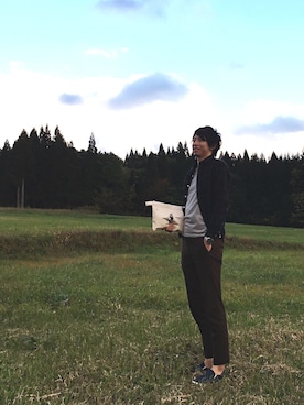 「OPAQUE（オペーク）のアイテム」を使った、icchoさん（メンズ・177cm）の秋コーディネート