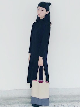 「planet（planet）のアイテム（ワンピース/ドレス）」を使った、Weiさん（レディース・165cm）の冬コーディネート