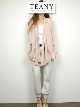 「スタッズシューズ」｜TEANY(ティーニー)さん（レディース・163cm）の春コーディネート