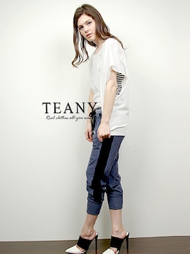 「パイル地」｜TEANY(ティーニー)さん（レディース・163cm）の春コーディネート