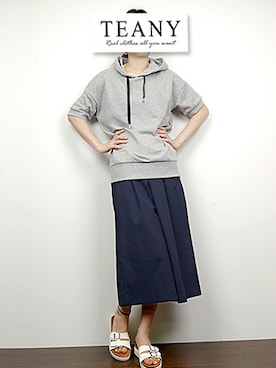 「大人リラックス」｜TEANY(ティーニー)さん（レディース・163cm）の春コーディネート