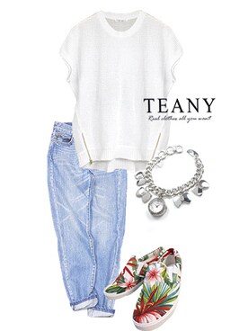 「ライトブルー」｜「アイテム（腕時計）」を使った、TEANY(ティーニー)さん（レディース・163cm）の夏コーディネート