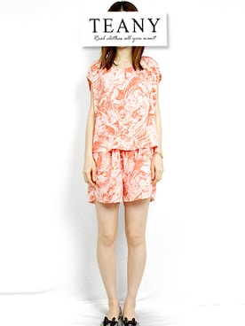 「SUGAR ROSE（シュガーローズ）のアイテム」を使った、TEANY(ティーニー)さん（レディース・163cm）の夏コーディネート