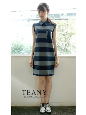 「ペタンコ靴」｜「アイテム（モカシン/デッキシューズ）」を使った、TEANY(ティーニー)さん（レディース・168cm）の秋コーディネート