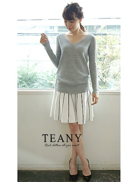 「ニットアップ」｜TEANY(ティーニー)さん（レディース・168cm）の秋コーディネート