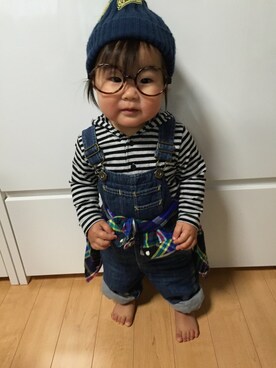「ドラフトCC」｜ぐるぐるKIDSさん（キッズ・80cm）の春コーディネート