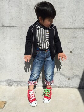 ぐるぐるKIDSさん（キッズ・100cm）の春コーディネート