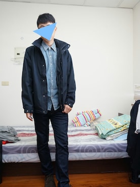 「AIGLE（エーグル）のアイテム（トレンチコート）」を使った、kamokoさん（メンズ・168cm）の秋コーディネート