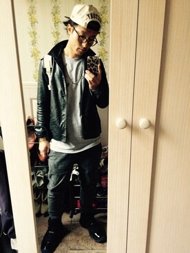 「10Deep（テンディープ）のアイテム（キャップ）」を使った、ウエア太郎さん（メンズ・171cm）の春コーディネート