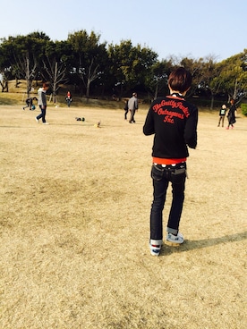 「L.H.P（エルエイチピー）の☆ZOZO限定SALE☆　LHP/エルエイチピー/BIGDOT SHIRTS（シャツ/ブラウス、ブラック系）」を使った、asayuraさん（レディース・160cm）の冬コーディネート