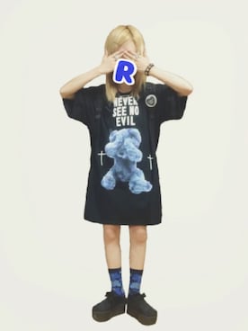 みしゃへむらいと𖤐°。さん(レディース・157cm)の夏コーディネート