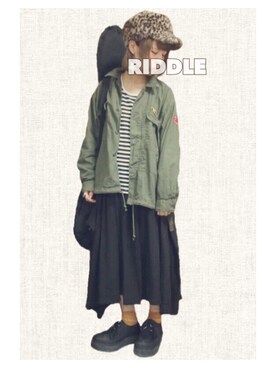 みしゃへむらいと𖤐°。さん（レディース・157cm）の秋コーディネート