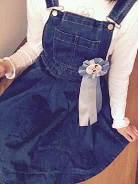 「PUNYUS（プニュズ）のアイテム（オールインワン・サロペット）」を使った、みいちゃんさん（レディース・161cm）の夏コーディネート