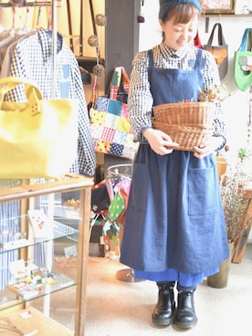 「onionakitaのアイテム（Shirts、ホワイト系）」を使った、onion Akitaさん（レディース）の冬コーディネート