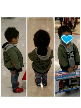 「abcd（ナシ）のアイテム（ダウンジャケット/コート）」を使った、こにたんさん（レディース・158cm）の秋コーディネート