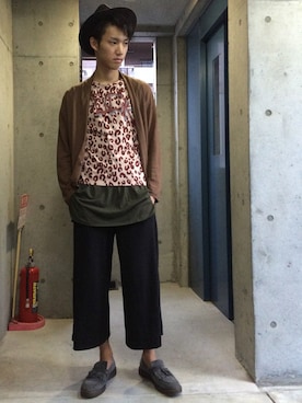 「Paul Smith（ポールスミス）のアイテム（モカシン/デッキシューズ）」を使った、やまもとさん（メンズ・175cm）の夏コーディネート