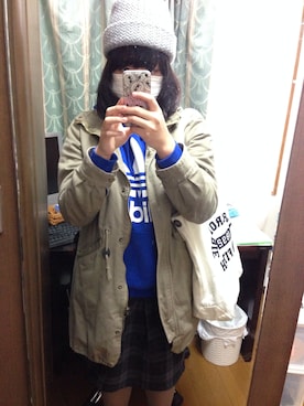 「Abercrombie&Fitch（アバークロンビーアンドフィッチ）のアイテム（トートバッグ）」を使った、nanamiさん（レディース・163cm）の春コーディネート