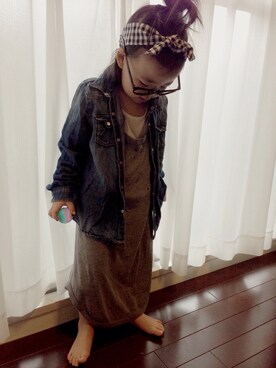 「H&Hのアイテム」を使った、sayoriさん（キッズ・90cm）の春コーディネート