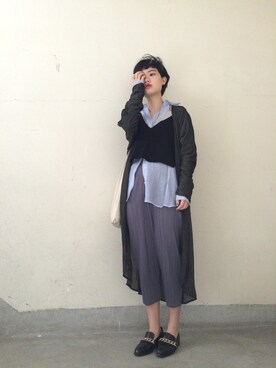 「H&M（エイチ・アンド・エム）のアイテム（カバーオール）」を使った、Fatface Wuさん（レディース・161cm）の冬コーディネート