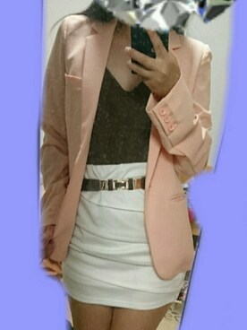 「GRANDEDGE（グランドエッジ）のアイテム」を使った、RURUMIさん（レディース・155cm）の夏コーディネート