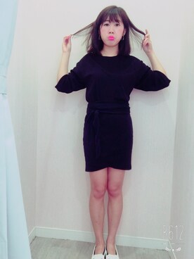 「KIKIのアイテム（つなぎ/オールインワン）」を使った、Amber Tsaiさん（レディース・163cm）の春コーディネート