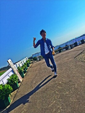 「HASAMI（ハサミ）のアイテム」を使った、YOSHIOさん（メンズ・165cm）の秋コーディネート