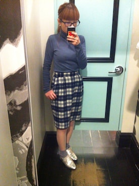 「タートル」｜「アイテム（アクセサリー）」を使った、ＷＥＡＲＭＹＭＥさん（レディース・153cm）の冬コーディネート