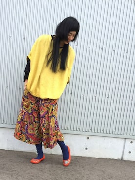 「ohta（オータ）のアイテム（トップス）」を使った、アッコさん（レディース・162cm）の春コーディネート