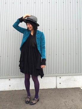 「アイテム（タイツ/ストッキング）」を使った、アッコさん（レディース・162cm）の春コーディネート