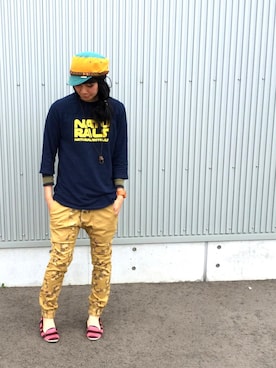 「アイテム（バレエシューズ）」を使った、アッコさん（レディース・162cm）の春コーディネート