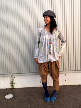 「KNOT（ノット）のアイテム」を使った、アッコさん（レディース・162cm）の秋コーディネート