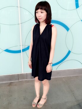 「Marc by Marc Jacobs（マークバイマークジェイコブス）のアイテム（アクセサリー）」を使った、Janiceさん（レディース・157cm）の春コーディネート