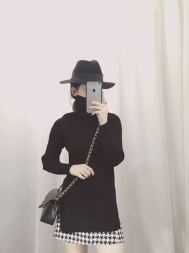 「MAISON MICHEL（メゾンミッシェル）のアイテム」を使った、z哥🙇さん（レディース・160cm）の冬コーディネート