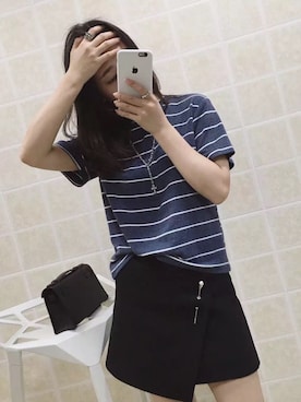 「Balanciagaのアイテム（パンツ）」を使った、z哥🙇さん（レディース・160cm）の春コーディネート