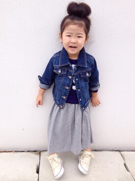 minoさん（キッズ・90cm）の秋コーディネート